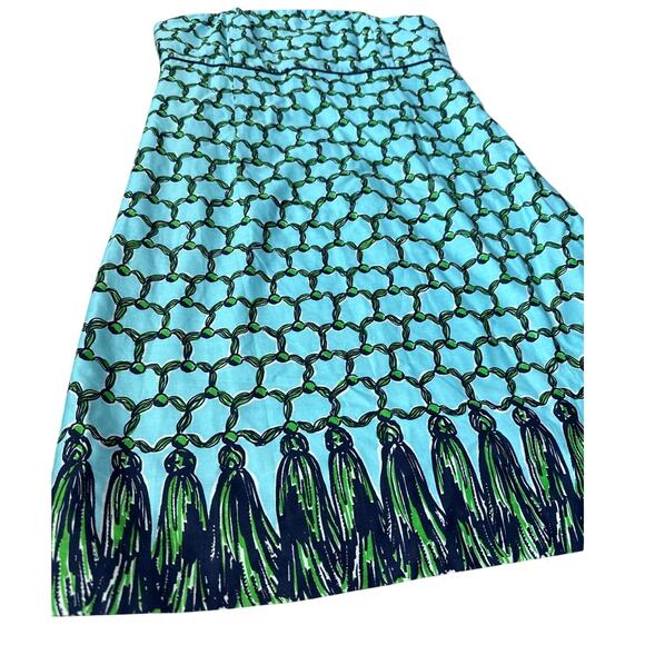 Lilly‎ Pulitzer Bowen Cameo White Macrame Me Print Strapless Dress Size 8 - Picture 6 of 10